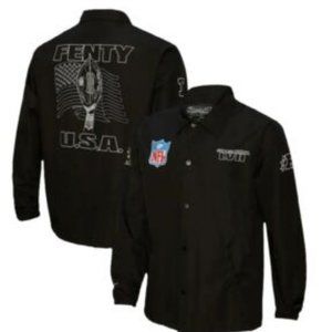 Fenty Mitchell & Ness Super Bowl LVII Unisex Coaches Jacket Large L New Rihanna